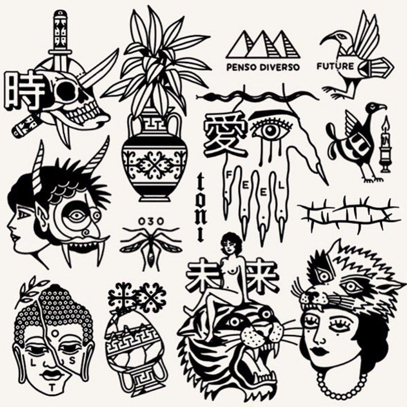 Ignorant Tattoo Style Printable Calendars At A Glance