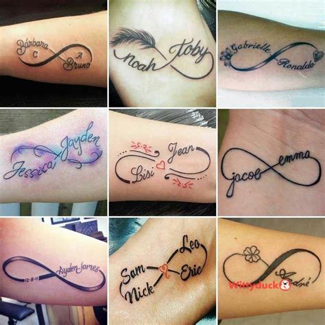 Infinite Love: Infinity Tattoos with Names for Couples