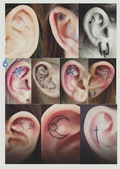 5 Unique Inner Ear Tattoo Ideas