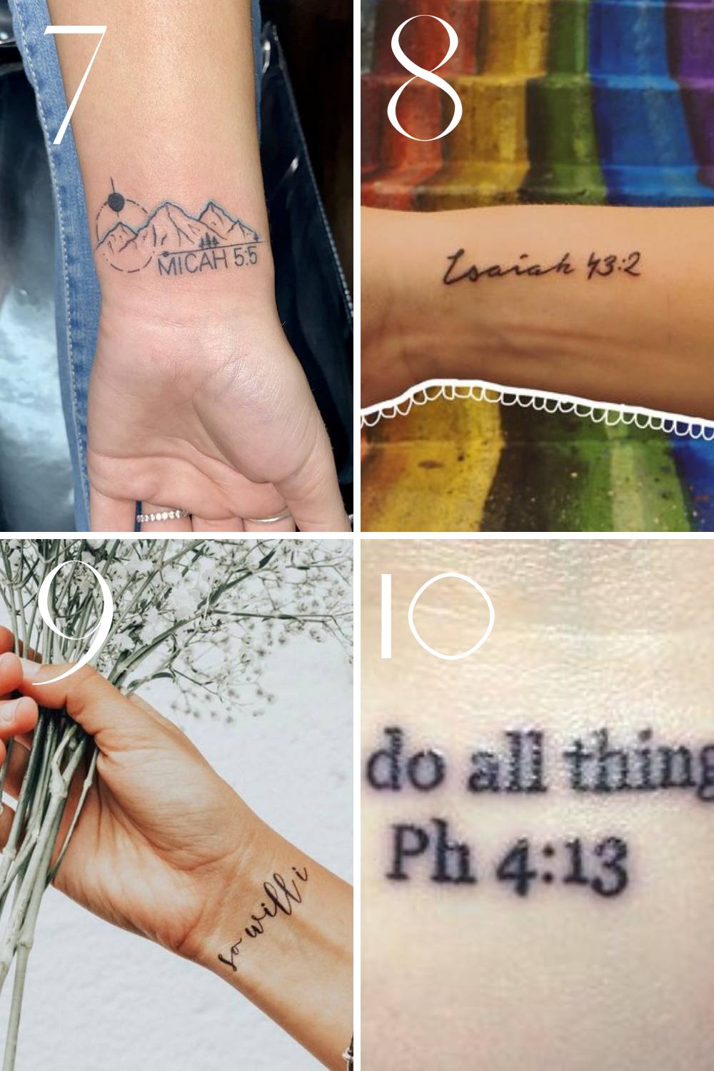 Inspirational Bible Verse Tattoos Ideas Tattoo Glee