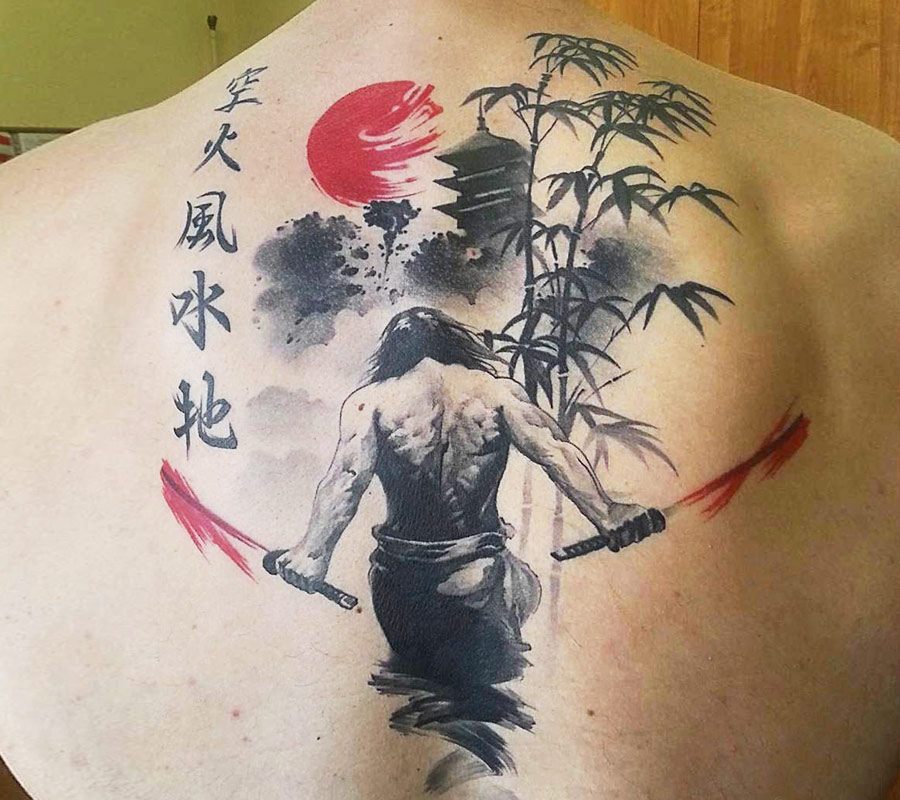 Intricate Japanese Warrior Tattoo Revealed In Detail Tiktok