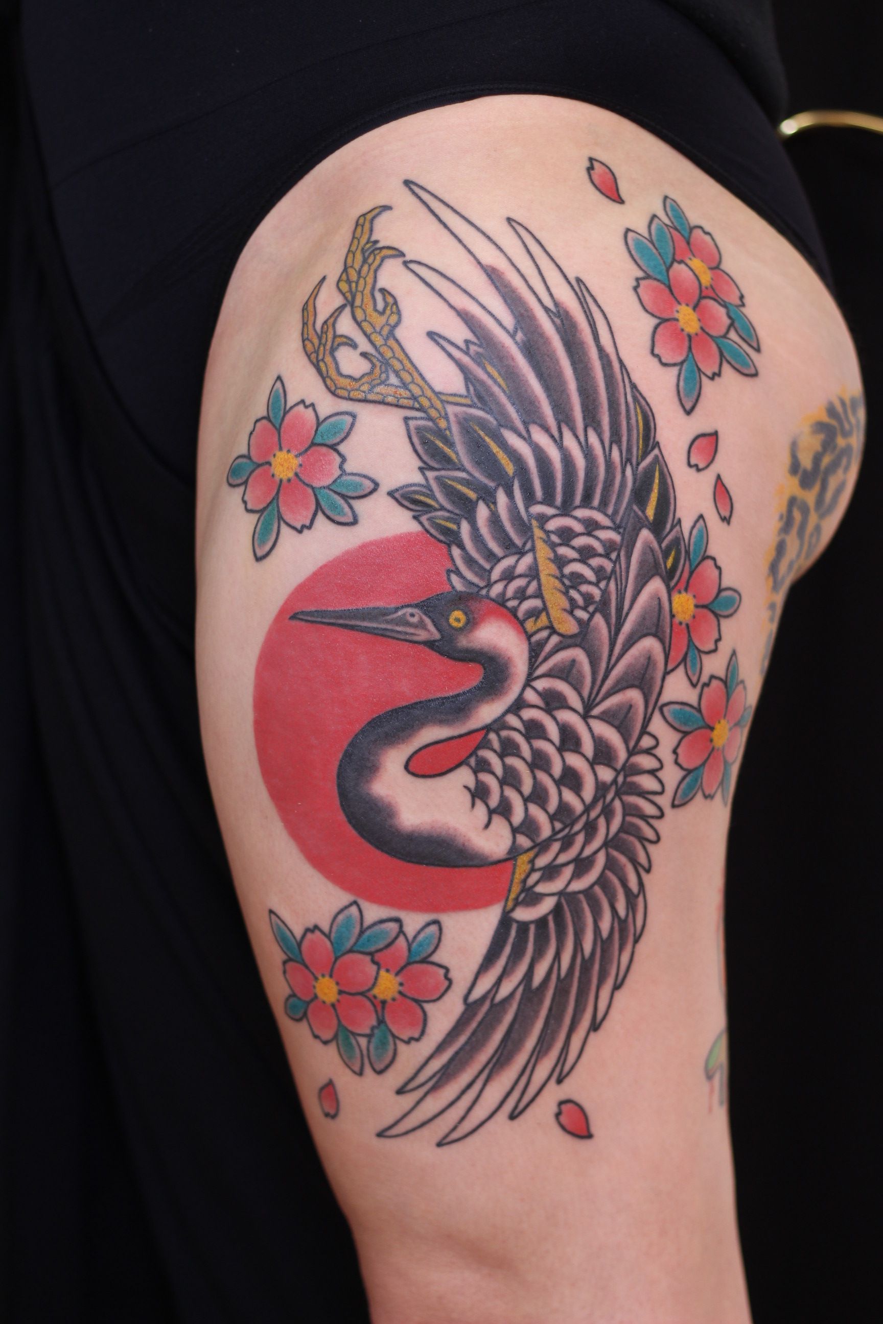 Japanese Crane Tattoo Irezumi Mudras Tattoo Almer A Tatuajes