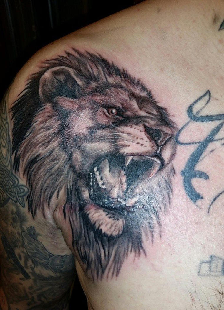 Lion Roar Tattoo