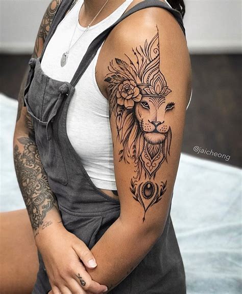 Lion Tattoo For Women