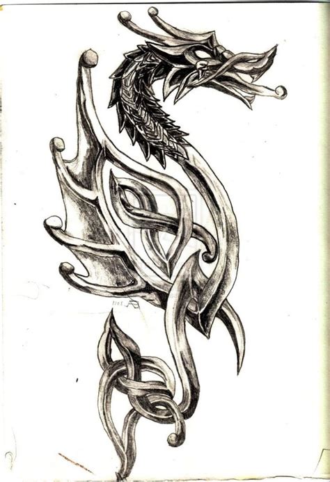 List Of Celtic Dragon Tattoo Art Ideas Patriotic Tattoo Designs