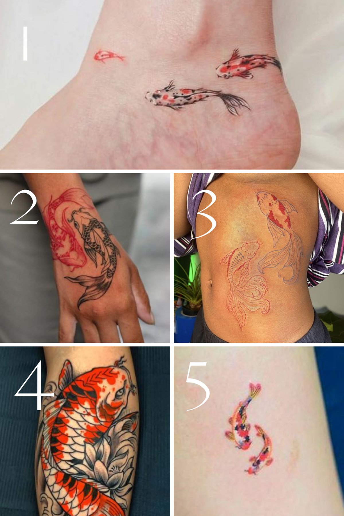 Little Koi Fish Tattoo Meaning and Design Inspiration