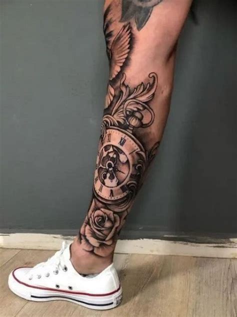 Tattoo Ideas for Men: Lower Leg Designs