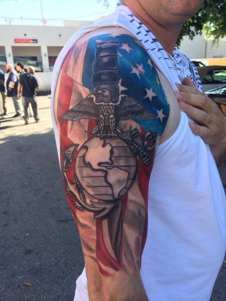 Marine Corps Tattoo Sleeve