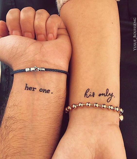 Matching Couples Tattoos