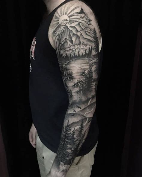 Men S Nature Themed Sleeve Best Tattoo Ideas For Men Women