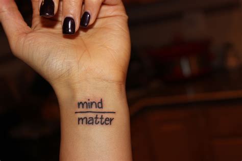 5 Meaningful Mind Over Matter Tattoo Ideas