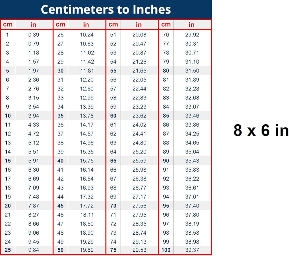 Mm To Inches Conversion Chart Tool Box Refrigerator Shop Magnet Ebay