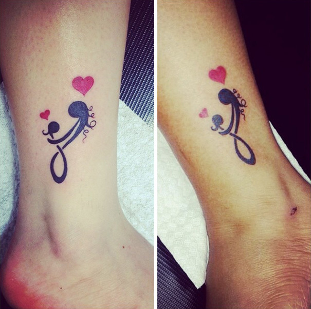 Mother Daughter Symbol Tattoos: A Lasting Bond Design