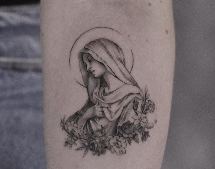 7 Stunning Mother Mary Tattoo Design Ideas