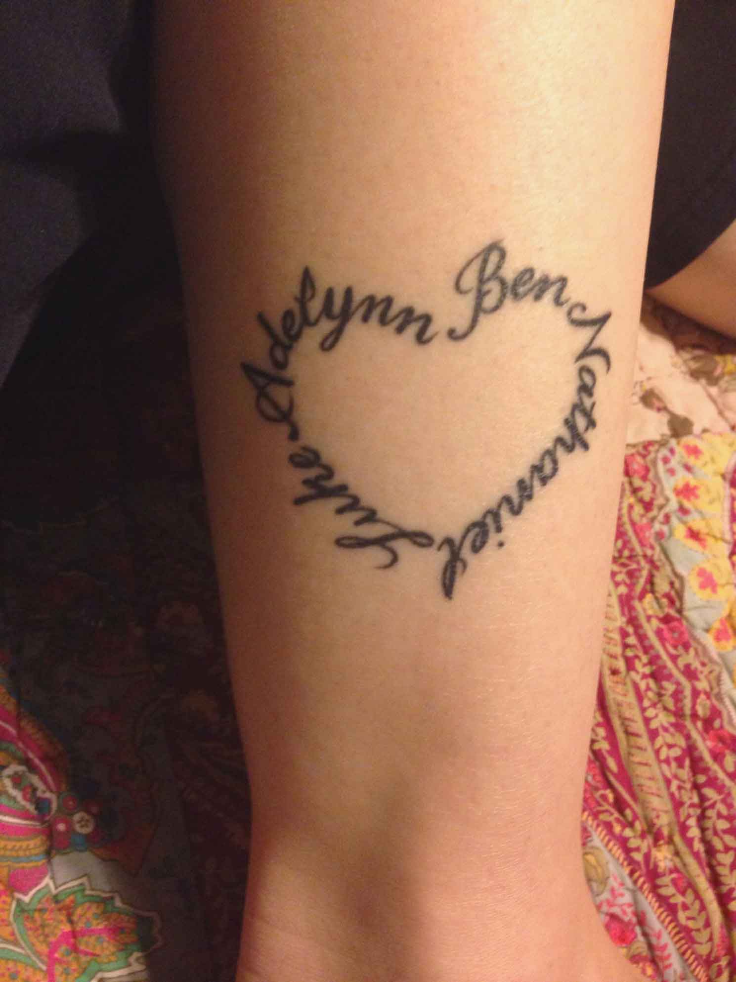 Name in Heart Tattoo Designs for Everlasting Love