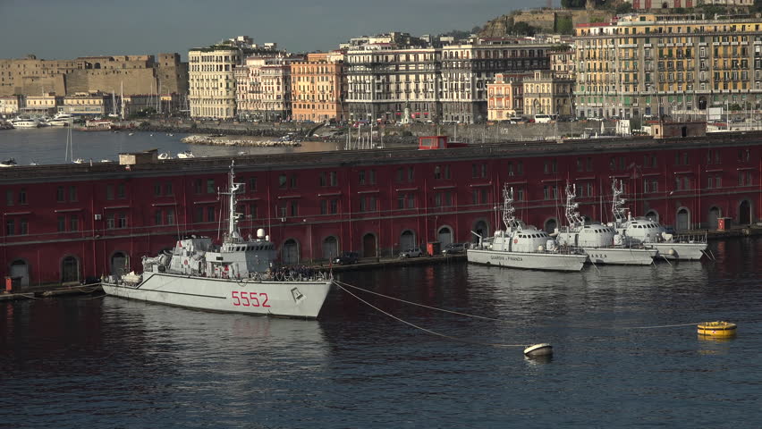 Naples Italy Sept 2014 Naples Italy Navy Coast Guard Ships In Port