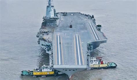 New Chinese Aircraft Carrier Fujian Shown Almost Ready For Sea Trials