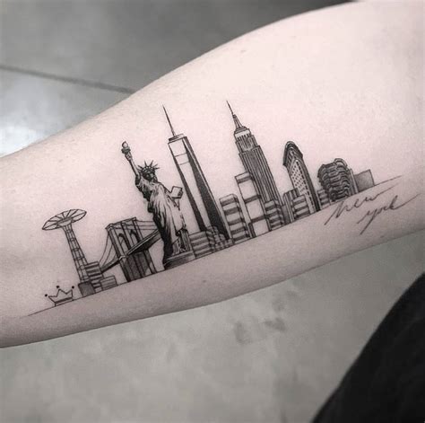 7 Ideas for a New York Skyline Tattoo