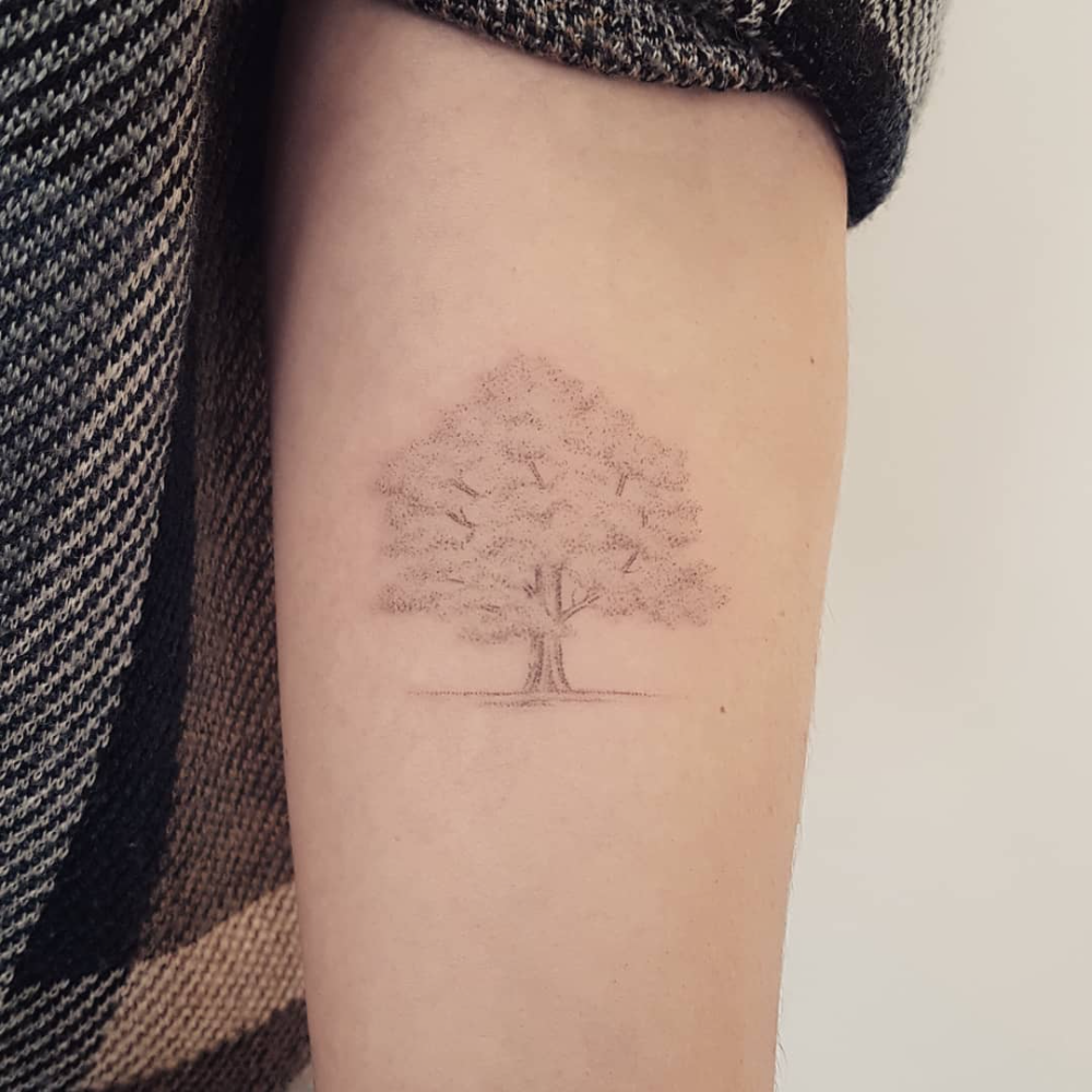 Oak Tree Tattoo