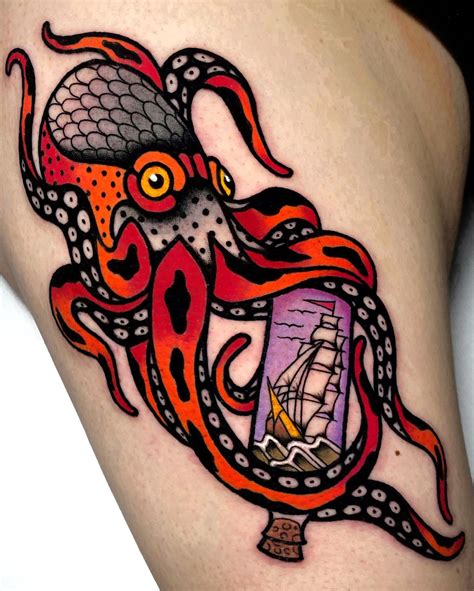 Octopus Tattoo Booty: Bold Body Art with a Twist