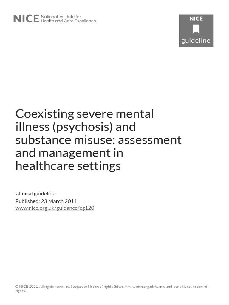 Pdf Implementing Nice Guidelines Coexisting Severe Mental Illness