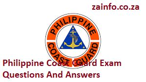 Philippine Coast Guard Exam Questions And Answers