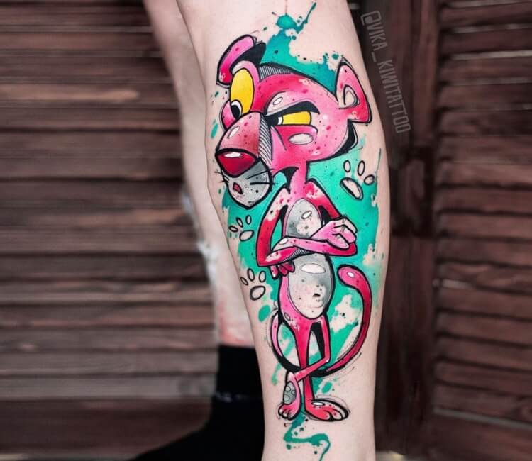 Pink Panther Tattoo Designs and Ideas