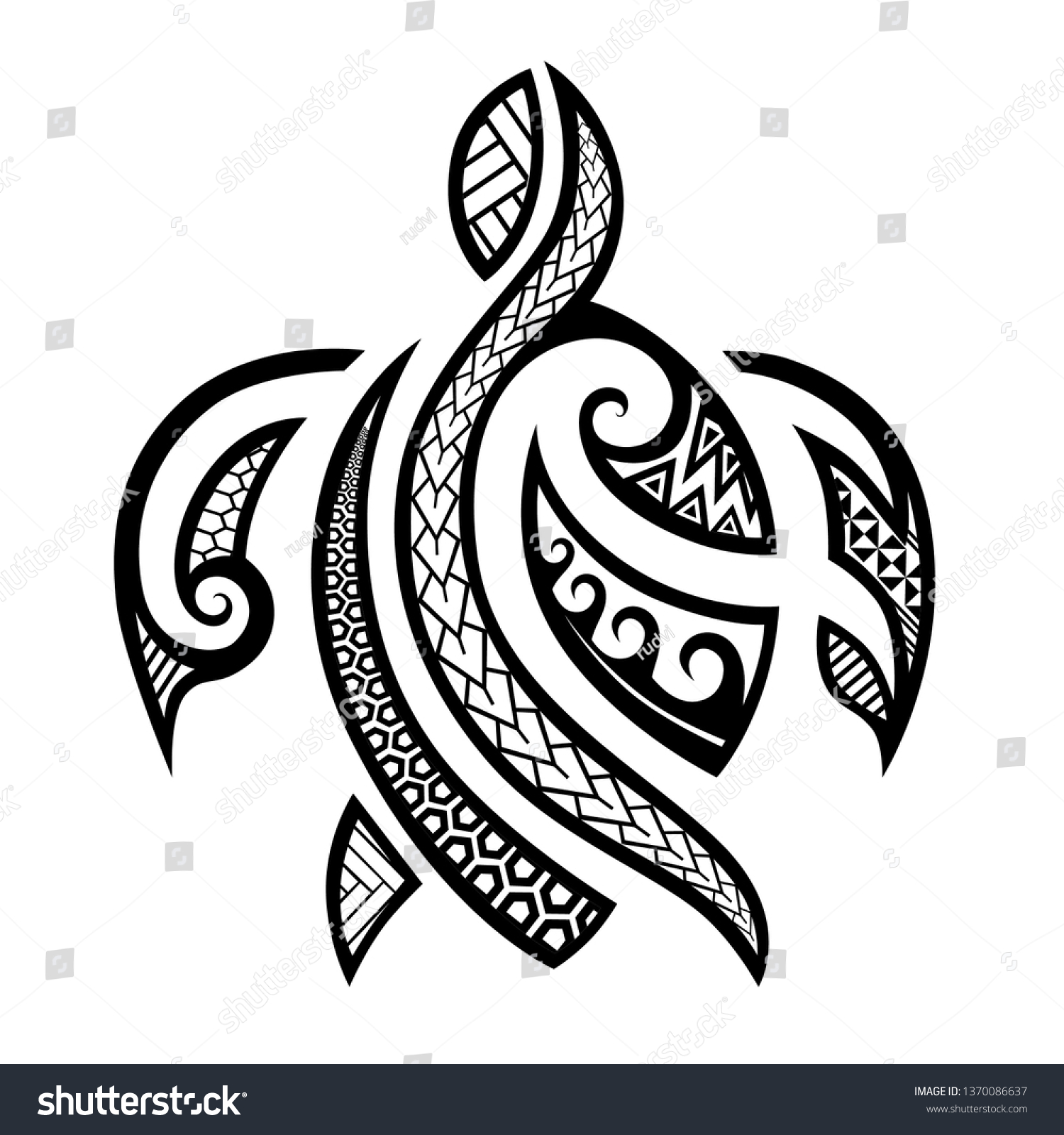 7 Polynesian Tattoo Designs Featuring the Turtle