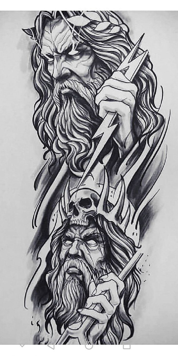 7 Poseidon God Tattoo Ideas You'll Love