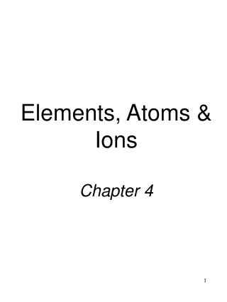 Ppt Chapter 4 Atoms Powerpoint Presentation Free Download Id 5528711