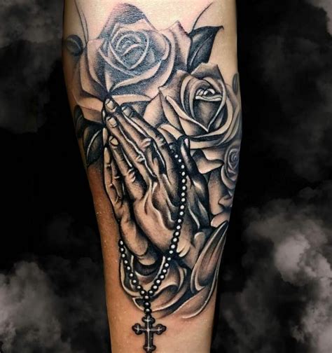 Prayer Hands and Rosary Tattoo Meaning and Designs