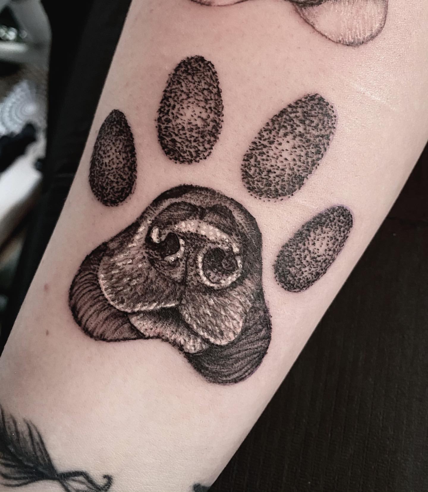 Puppy Paw Tattoo: A Heartwarming Design for Pet Lovers