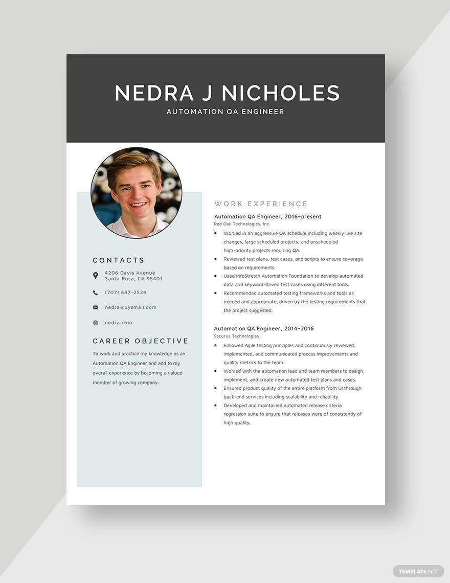 QA Automation Engineer Healthcare Resume Essentials