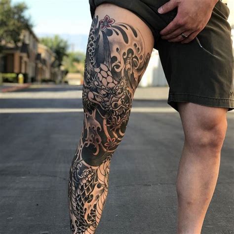 Realistic Leg Tattoos 60 Best Leg Tattoos For Men Projaqk Leg