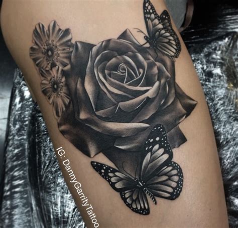 Realistic Rose And Butterfly Tattoo A Timeless Art Form In 2024