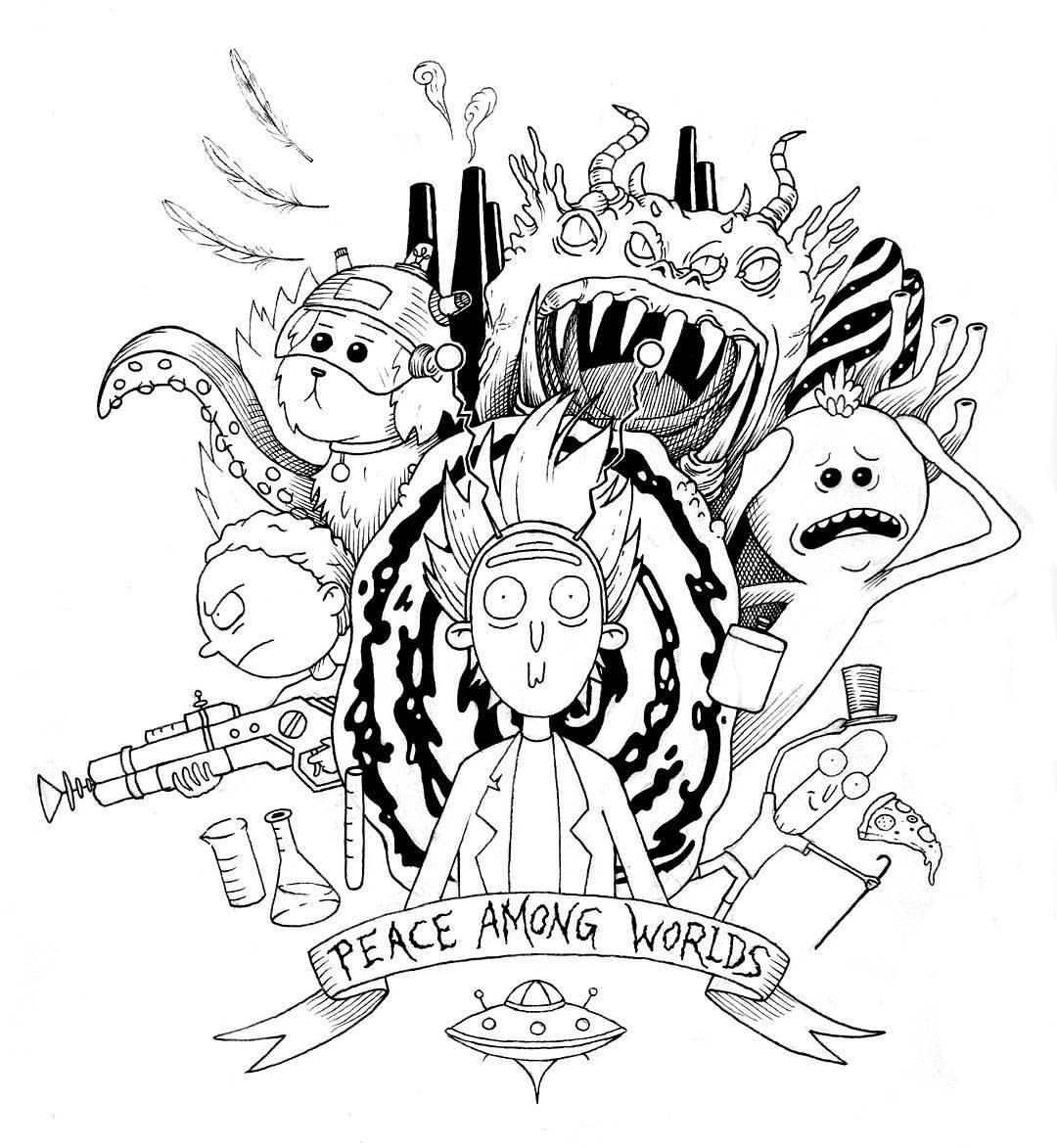 7 Epic Rick and Morty Tattoo Design Ideas