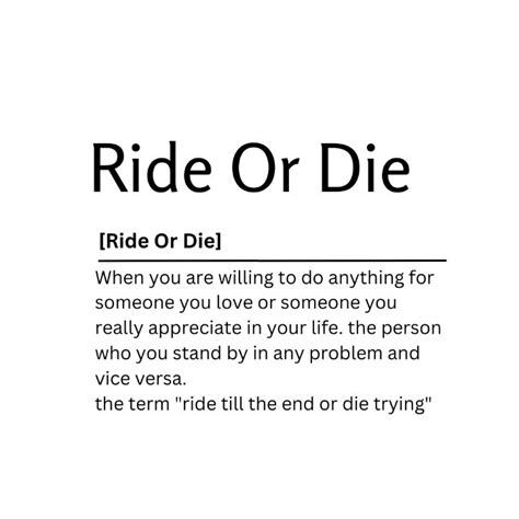 Ride Or Die Dictionary Definition Kaigozen Digital Art Ai Humor