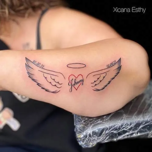 Rip Angel Tattoos with Wings: Meaning and Designs