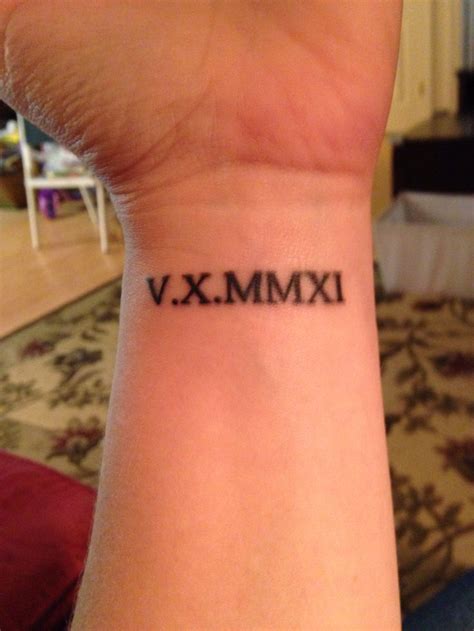 Roman Numeral Wrist Tattoo Meaning and Designs