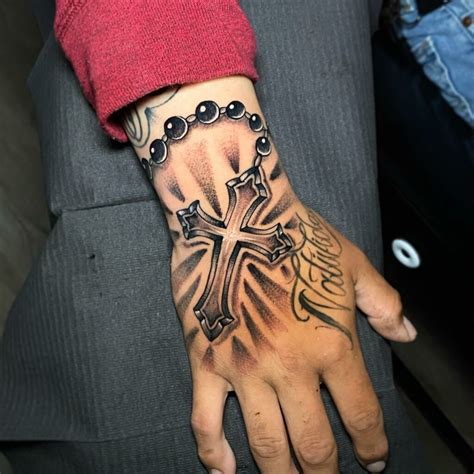 Rosary Tattoos On Hand