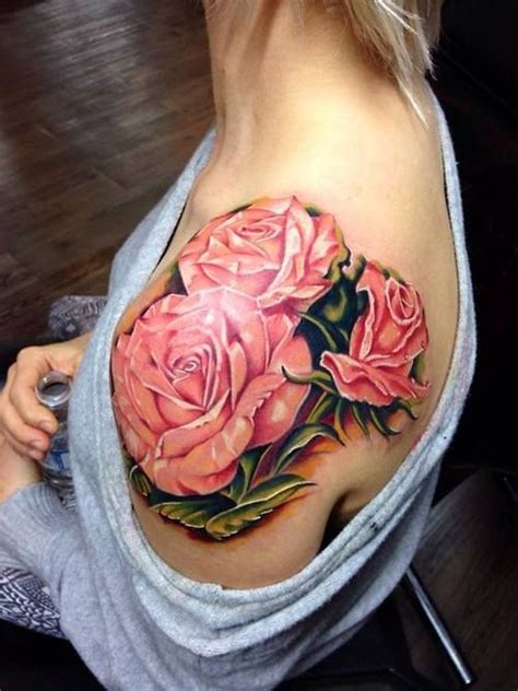 10 Rose Shoulder Tattoo Designs for Women