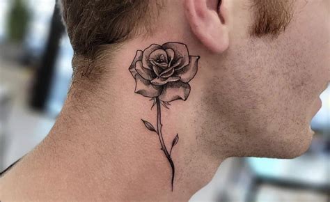 Rose Tattoo on Neck: Meaning and Design Inspiration