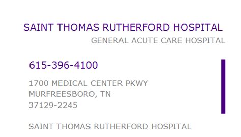 Rutherford Hospital Phone Number