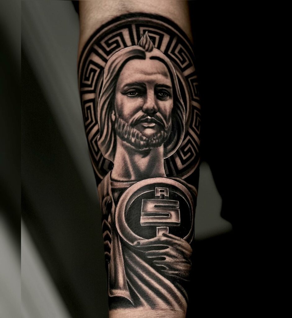 San Judas Tattoos Meaning Symbolism 50 Designs Hbtat2