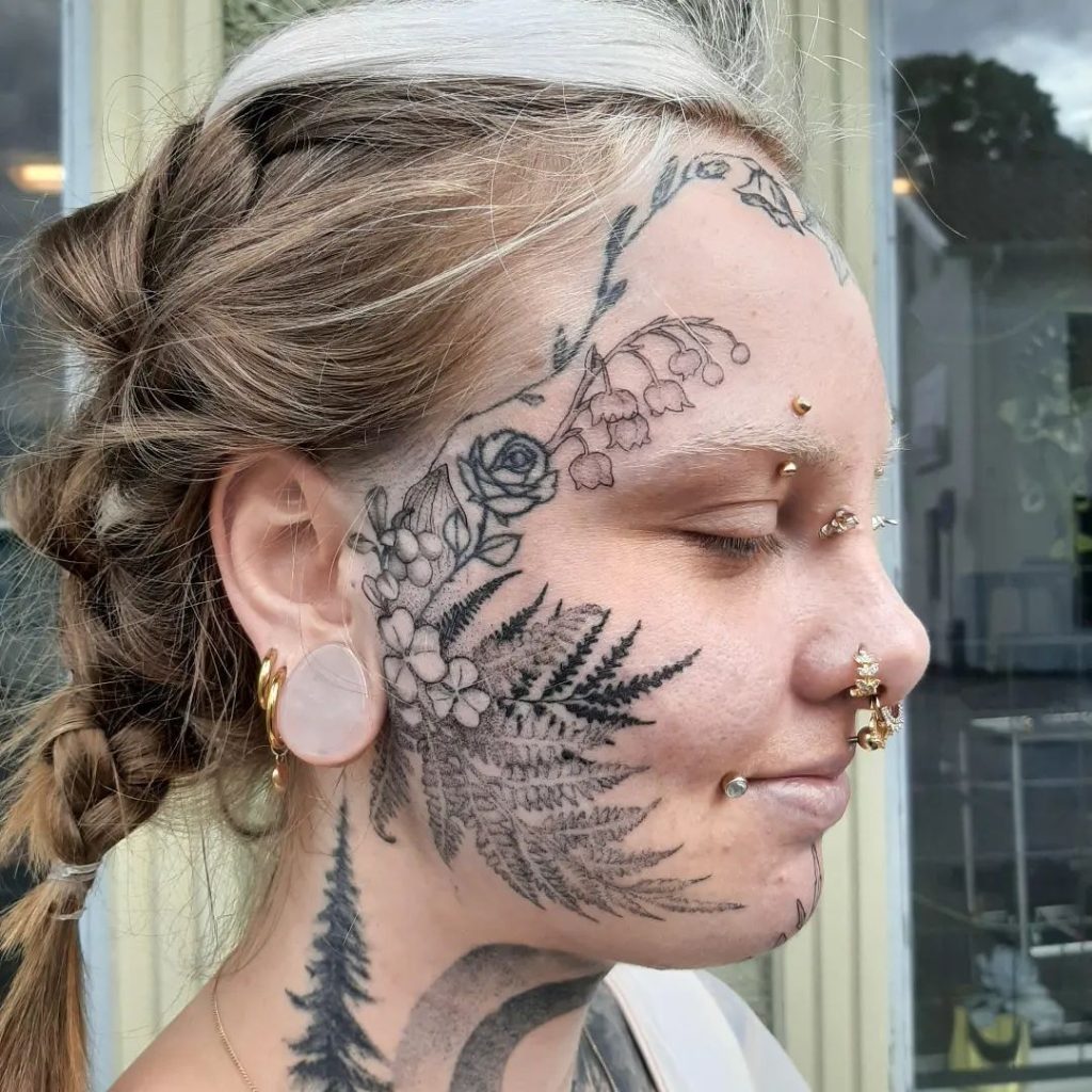 Share 76 Beautiful Face Tattoos Super Hot In Eteachers