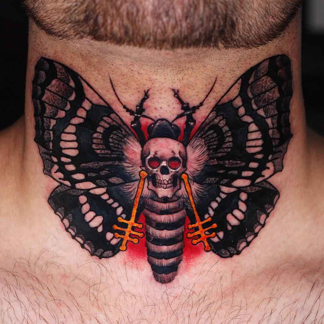 Share 79 Skull Butterfly Tattoo In Coedo Com Vn