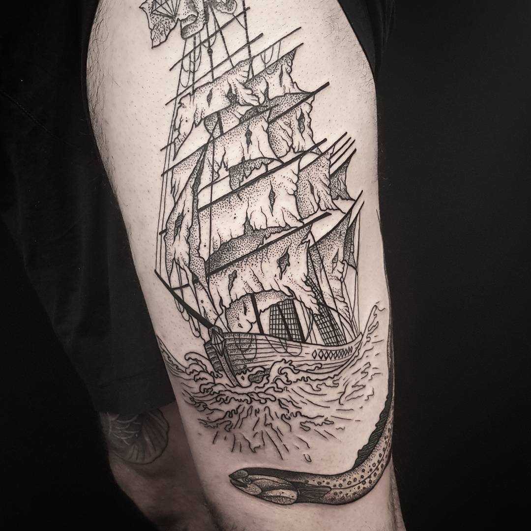 Meaning Behind Ship Tattoos and Design Ideas