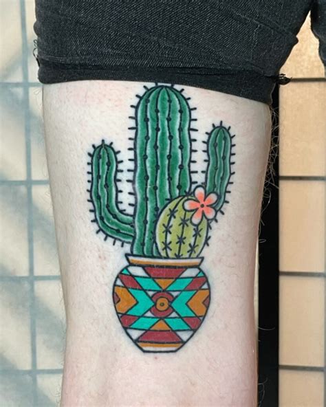 Minimalist Cactus Tattoo Designs You'll Love