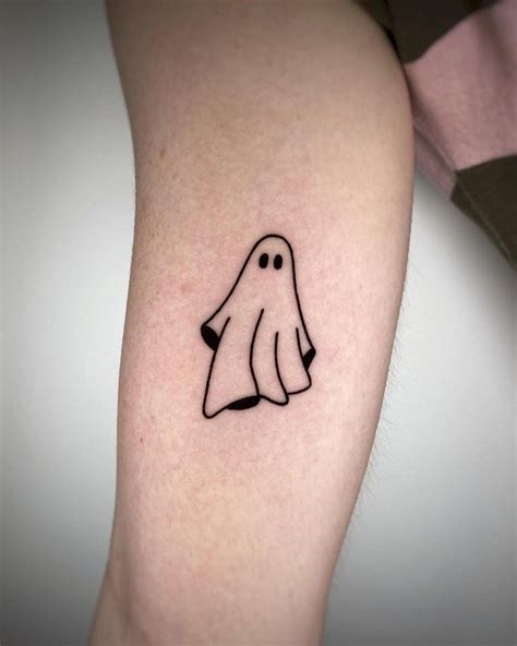 Cute Simple Ghost Tattoo Designs and Ideas