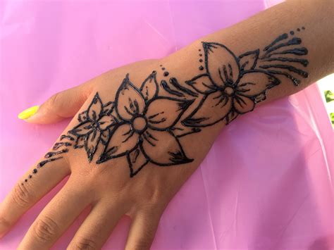 Simple Henna Tattoo Flower Designs Best Flower Site